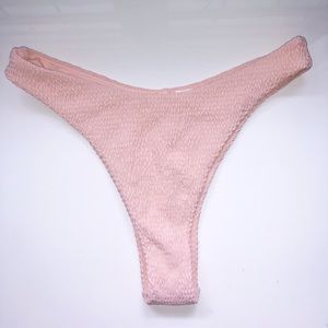 Hollister Smocked High Leg Bikini Bottom